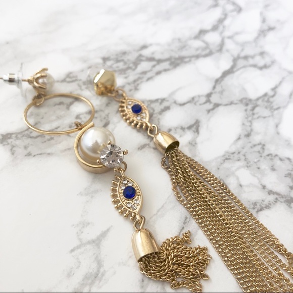 Evil Eye Earrings - Picture 3 of 4